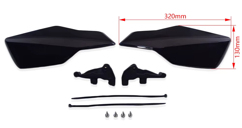 HANDGUARDS BLACK 1994 - 2024 KTM HUSQVARNA GASGAS 125-530 SX F XC W EXC FC TC EC MC