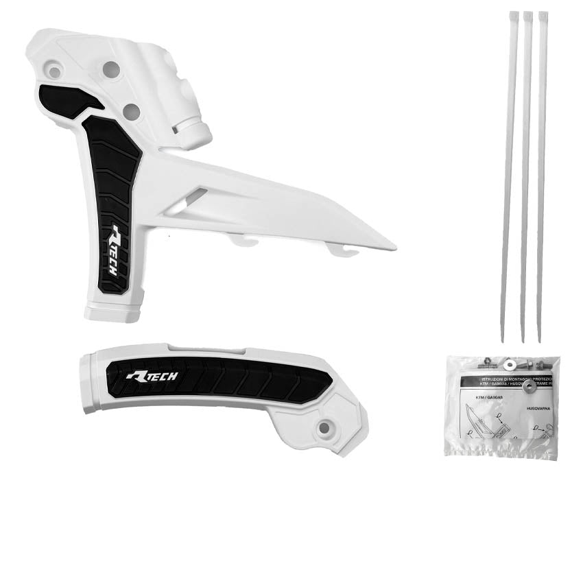 GRIPPY FRAME GUARD KTM 2023 SX/SX-F/XC-XCF WHITE/BLACK, R-TECH R-PRTKTMBNNR3