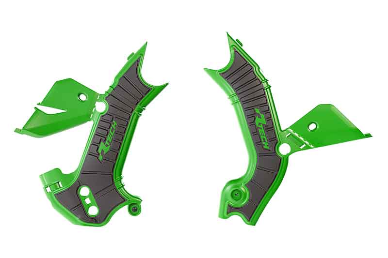 Grippy Frame Guard Kawasaki KX450/X 2024-2025 Green/Black, R-Tech R-PRTKX0VENR1