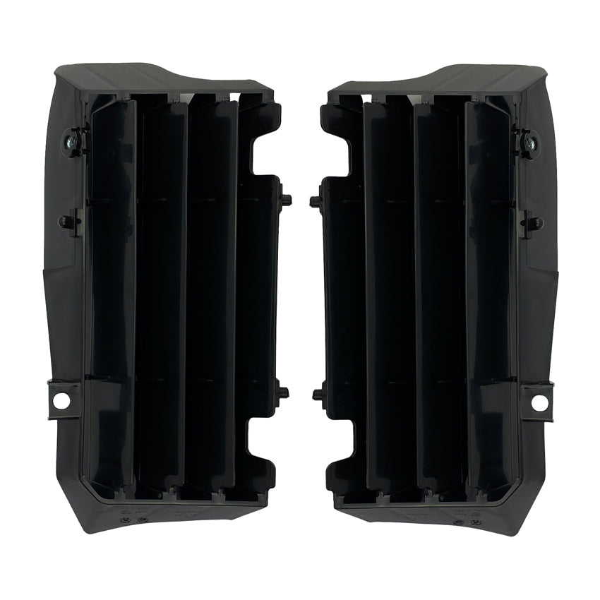 Louvers Radiator Oversize Black, Kawasaki Rtech R-GRKXFNR0024