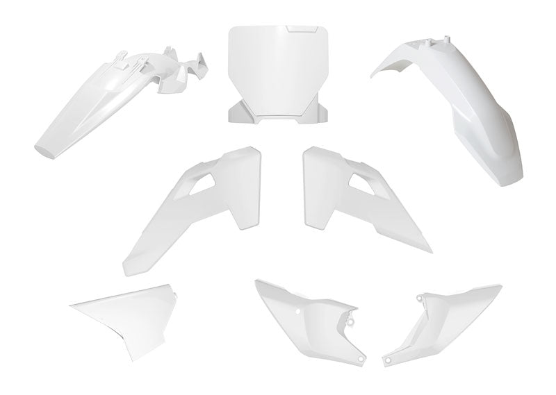 PLASTIC KIT 6PC HUSQVARNA TC 85 2025 R-TECH WHITE R-KITHSQ-BN0-885
