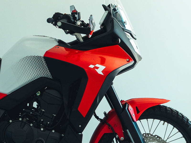 PLASTIC KIT WITH SEAT TRANSALP 750 R-TECH RED BLACK WHITE R-KITALP-RS1-024