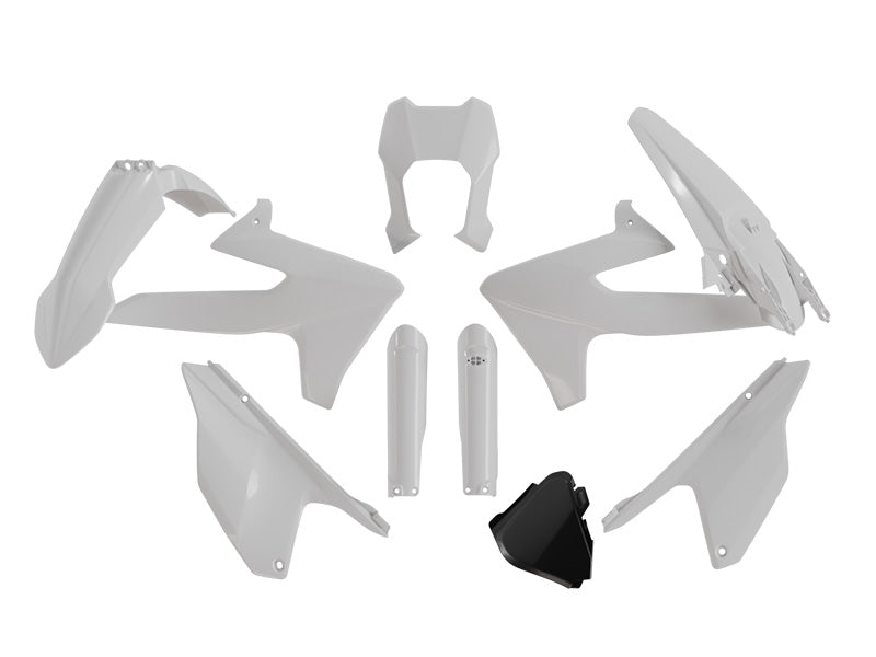 WHITE PLASTIC KIT TRIUMPH TF 250-E/450-E, R-TECH R-KITTRI-BN0-026