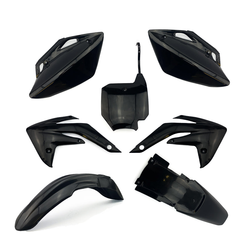 PLASTIC KIT CRF 150 R BLACK AUTC056
