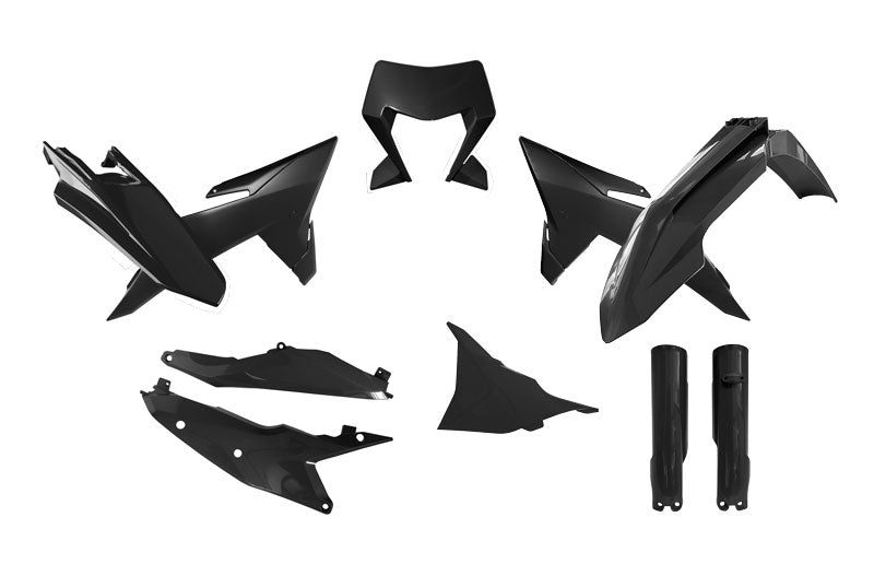 PLASTIC KIT/7 2026 KTM EXC, EXC-F, BLACK, RTECH R-KITKTM-NR0-706