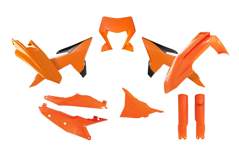 PLASTIC KIT/7 2026 KTM EXC, EXC-F, OEM, ORANGE/BLACK, RTECH R-KITKTM-AR0-706