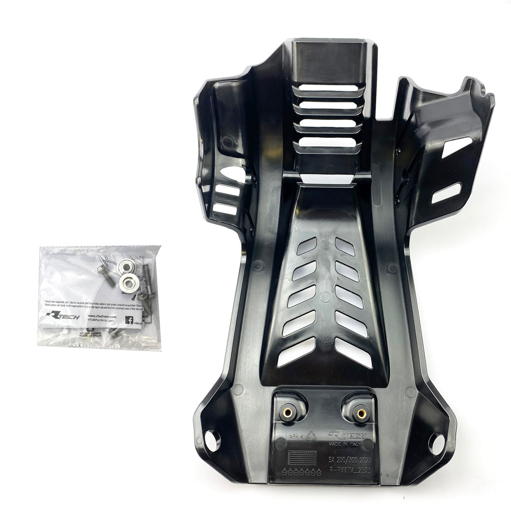 PLASTIC SKID PLATE KTM 250/300 2023-24, RTECH R-PMKTMNR2523, PLASTIC ENGINE COVER