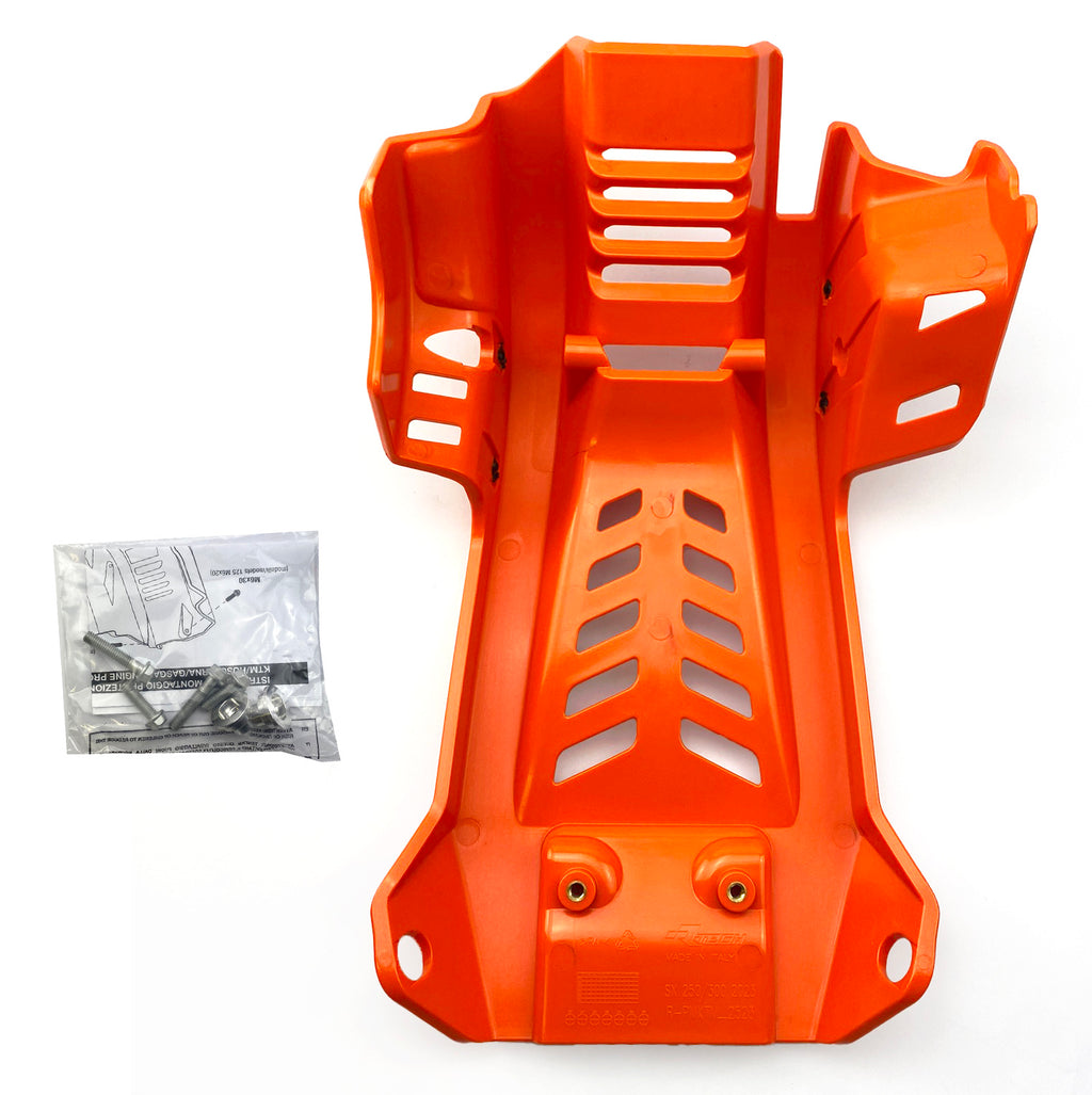 PLASTIC SKID PLATE KTM 250/300 2023-24, RTECH R-PMKTMAR2523, PLASTIC ENGINE COVER