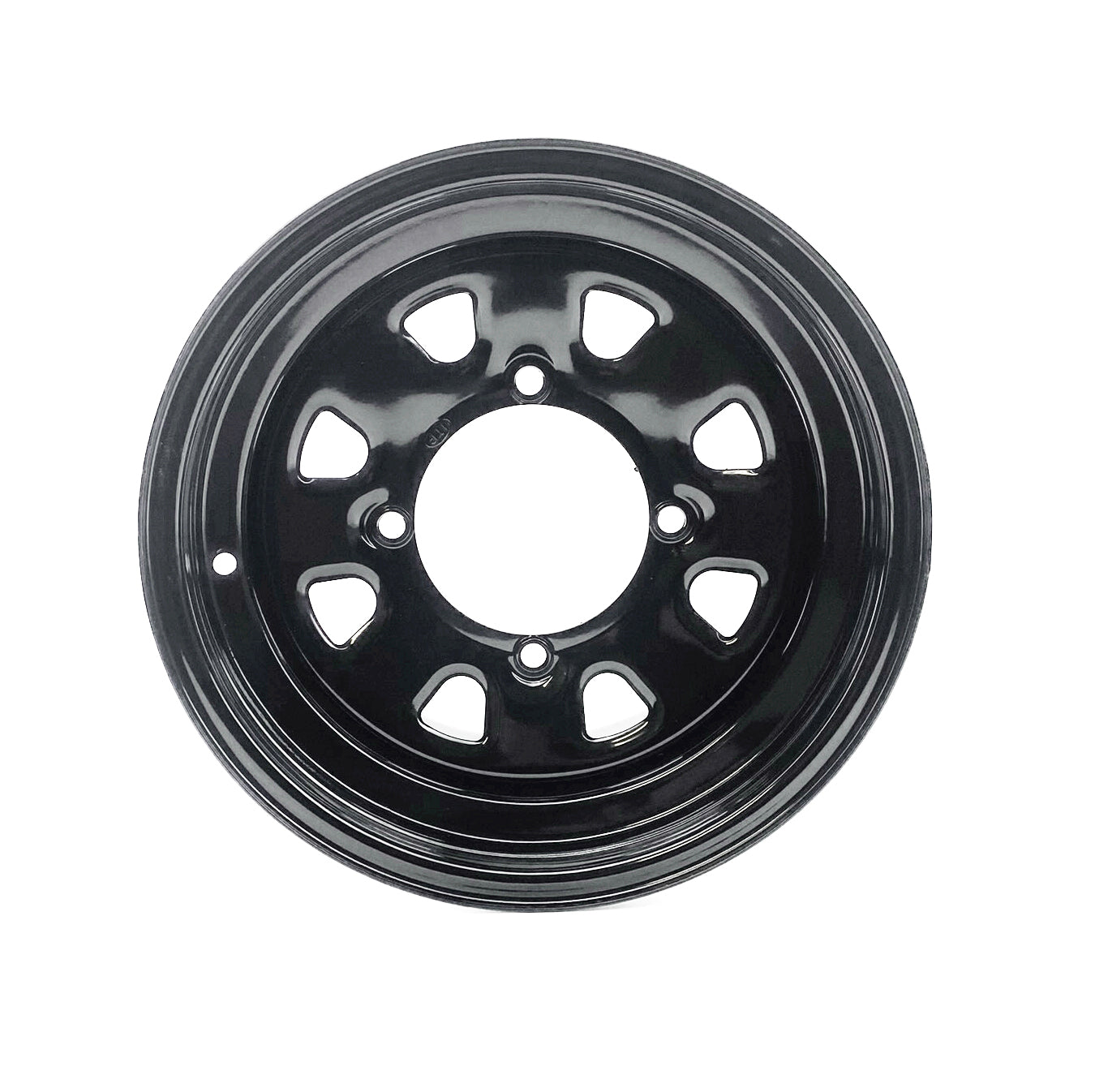 RIM STEEL WHEEL 14x7, 4/156, ITP DELTA BLACK 4+3, 12MM STUD, 1422320014B