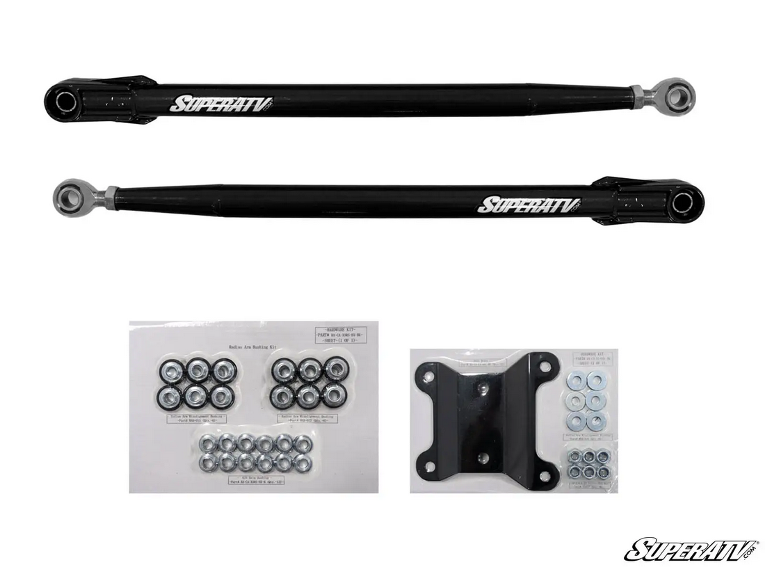 Can-Am Maverick X3 Lower Tubed Radius Arms, SUPER ATV, RA-CA-X3-TU-B2-02, KIT CONTAINS 2 ARMS