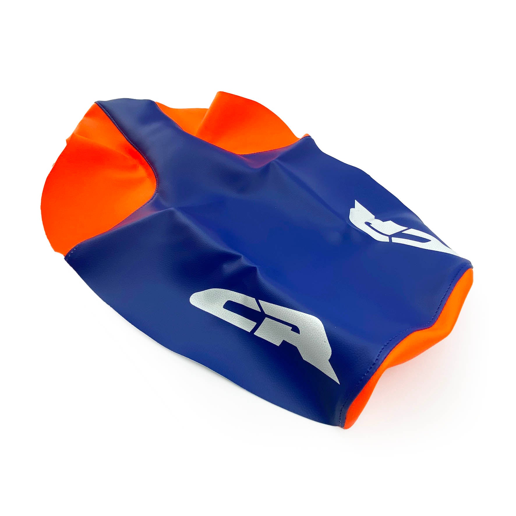 87-90 CR 2-TONE SEAT COVER, HONDA BLUE/ORANGE WAMC
