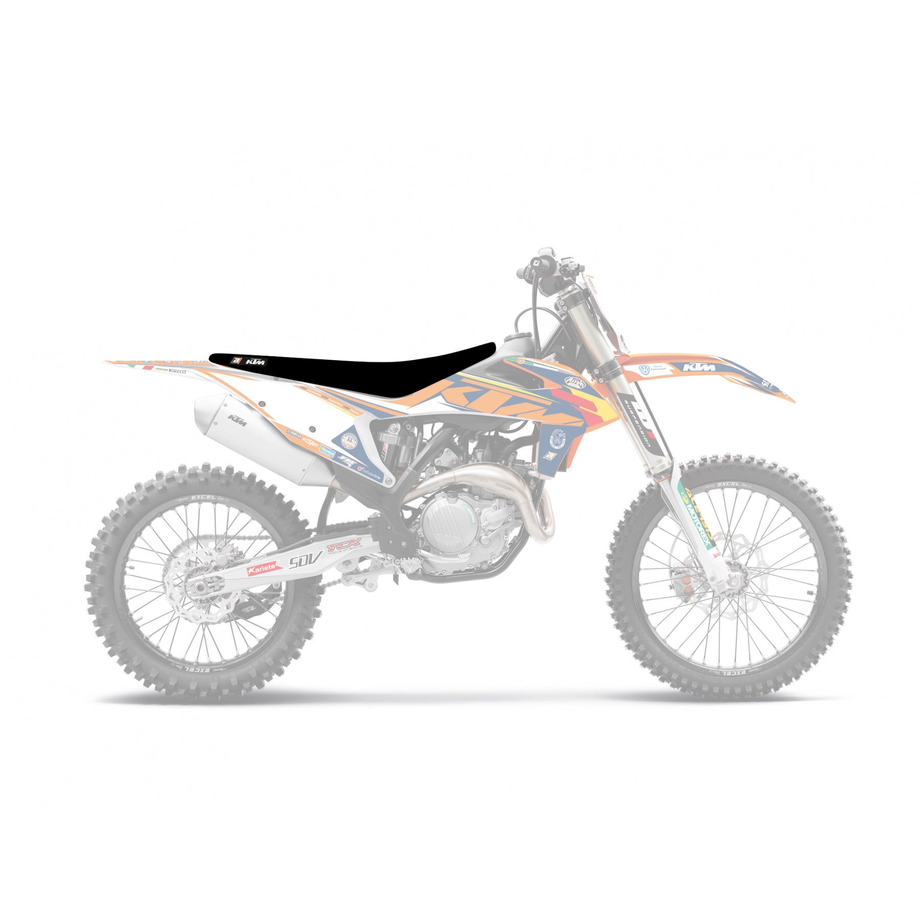 2019-2022 SX/SXF KTM ZEBRA, SEAT COVER BLACKBIRD, 1528Z1