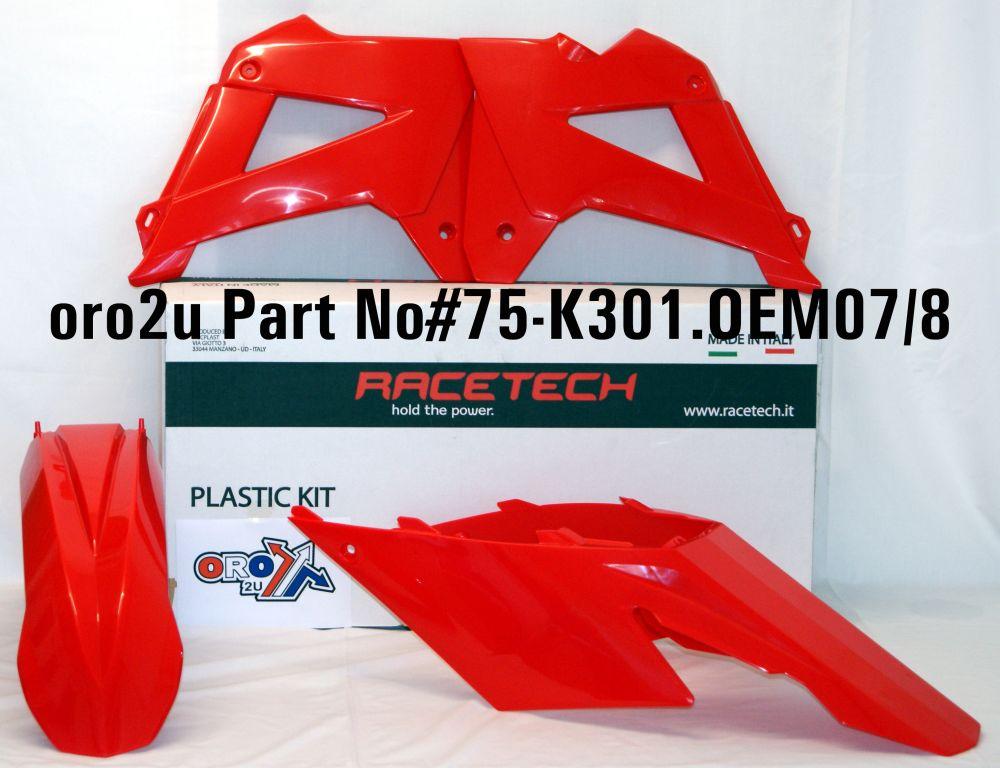 PLASTIC KIT GASGAS 07-09, RTECH OEM R-KITGAS-OEM-402