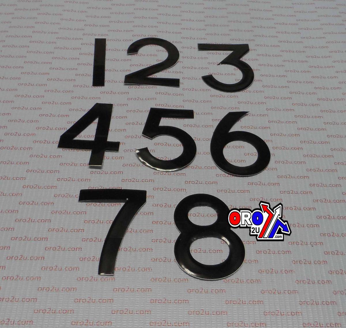 NUMBER PLATE DIGITS BIG 6 EACH