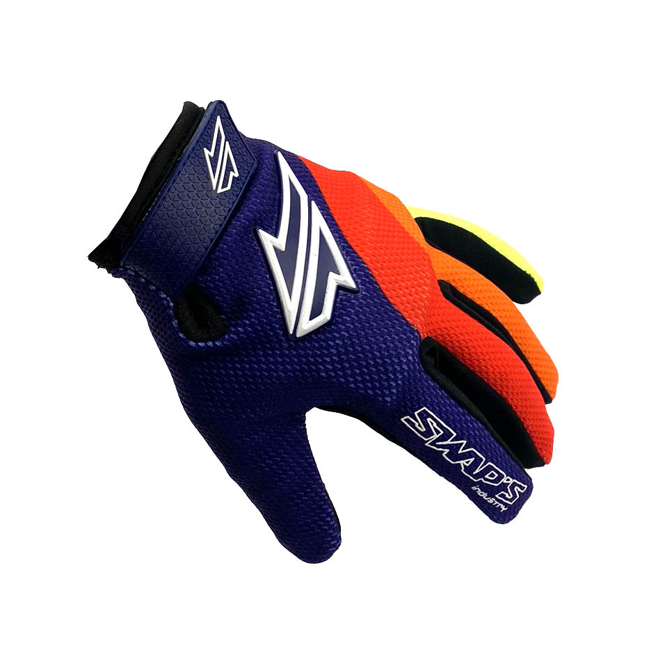 GLOVE MX SWAPS Blue/Red/Orange/Yellow - X-Small, GAN095BROXS