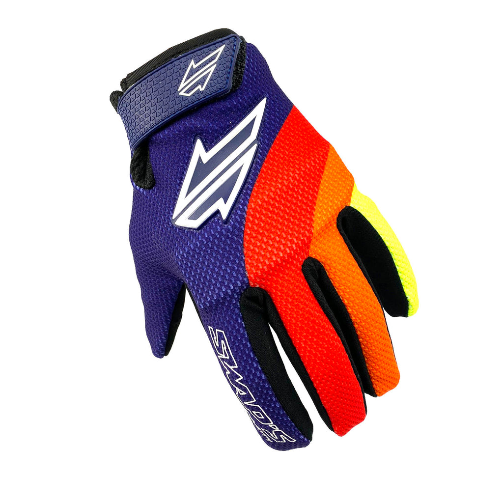 GLOVE MX SWAPS Blue/Red/Orange/Yellow - X-Small, GAN095BROXS