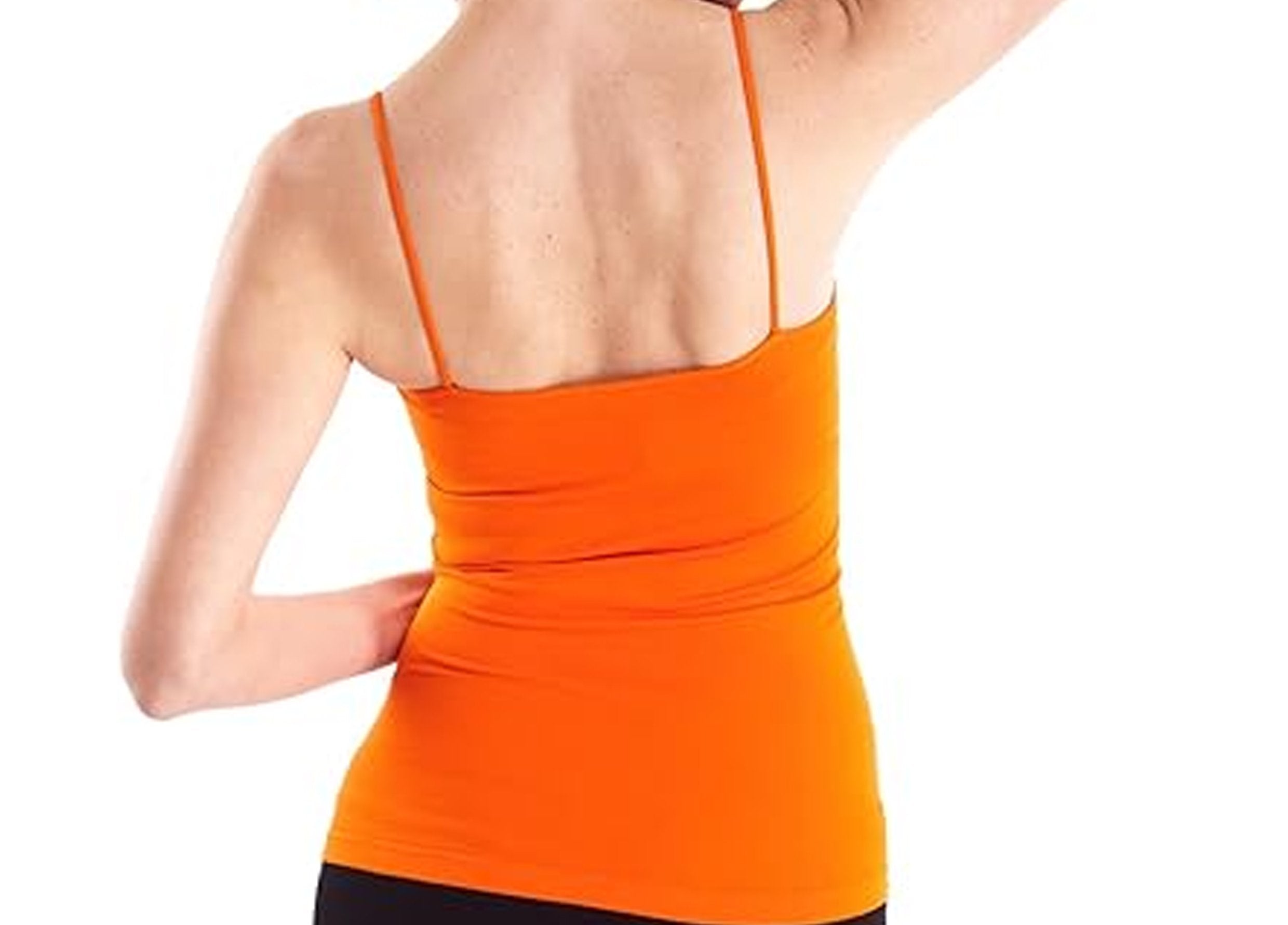 Fir Ladies Orange Cami Vest Cotton Size S