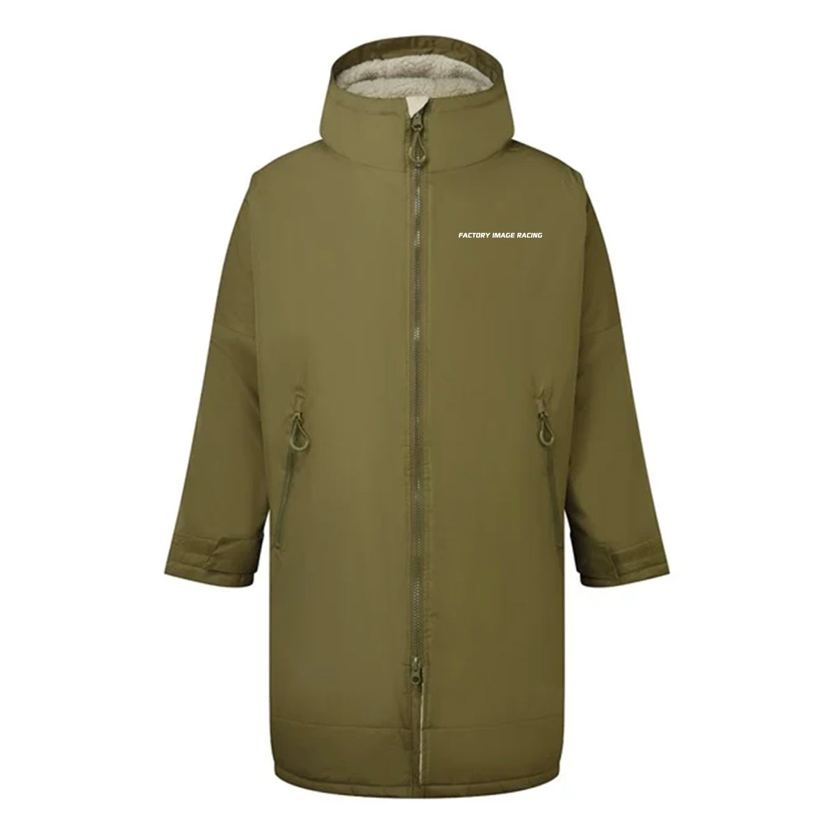 CHANGING DRY ROBE - FIR TEXT - GREEN - ADULT S/M