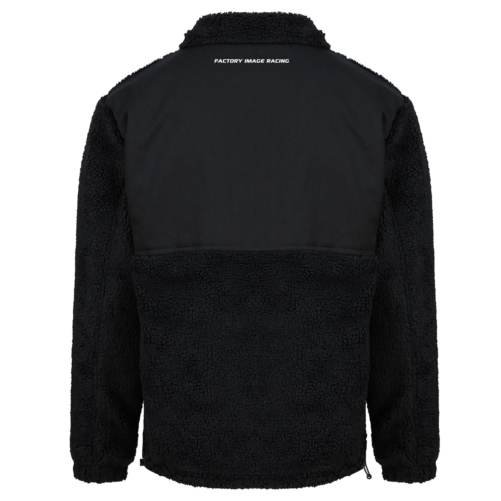 SHERPA FLEECE JACKET BLACK EXTRA LARGE FLEECE LINED, FRONT POCKET