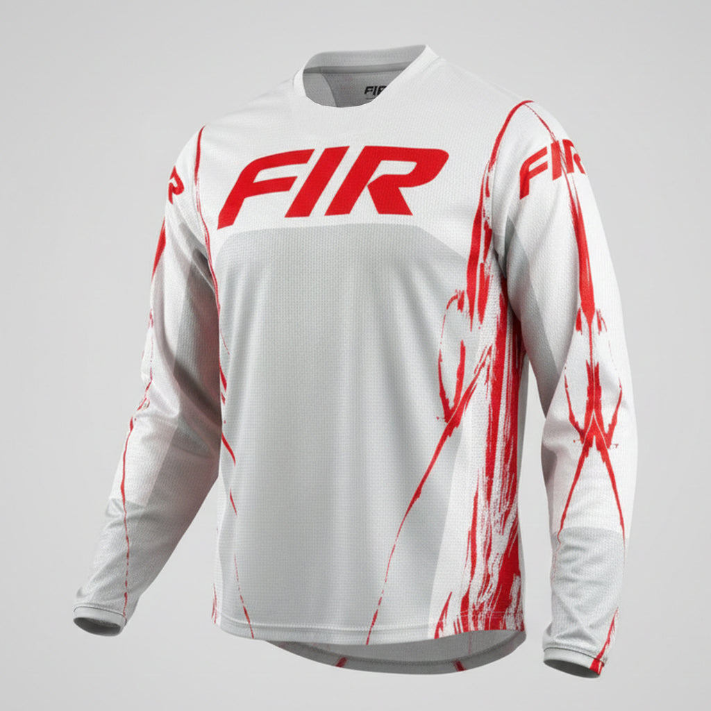 EFFEX JERSEY GREY AND RED L, MX RACE WEAR, ENDURO GEAR