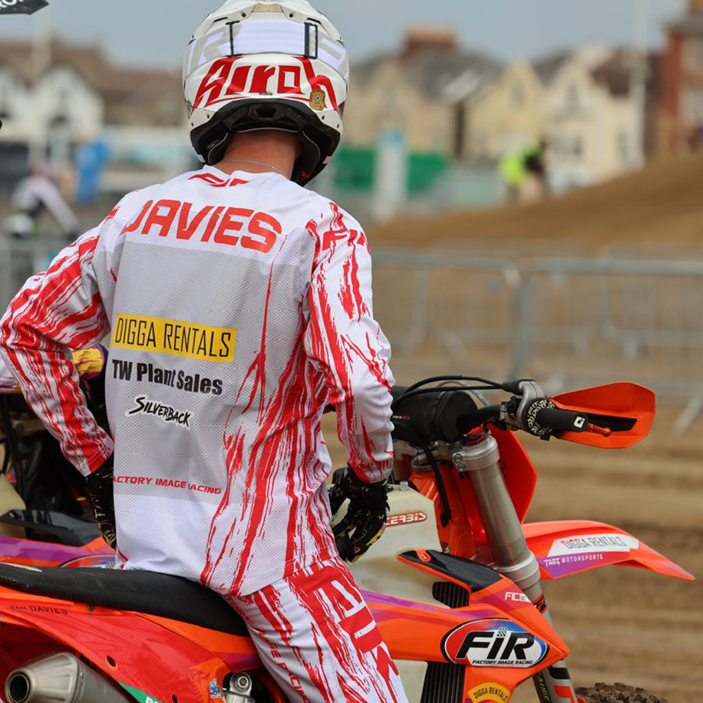 EFFEX JERSEY GREY AND RED L, MX RACE WEAR, ENDURO GEAR