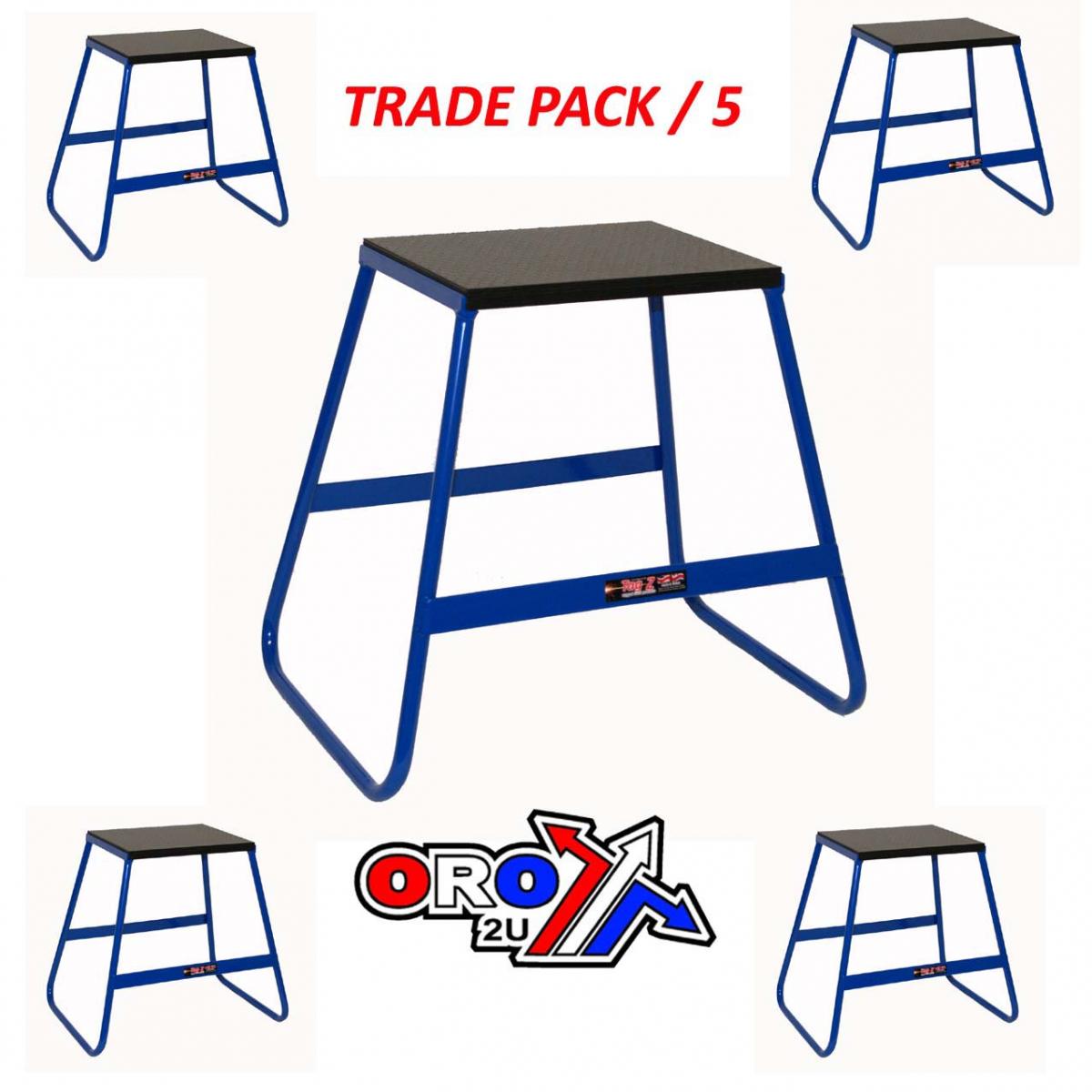 TRADE PACK 5 BIKE STANDS BLUE, 440mm TALL, LIGHT WEIGHT, MX, TRADE £16.50 EACH