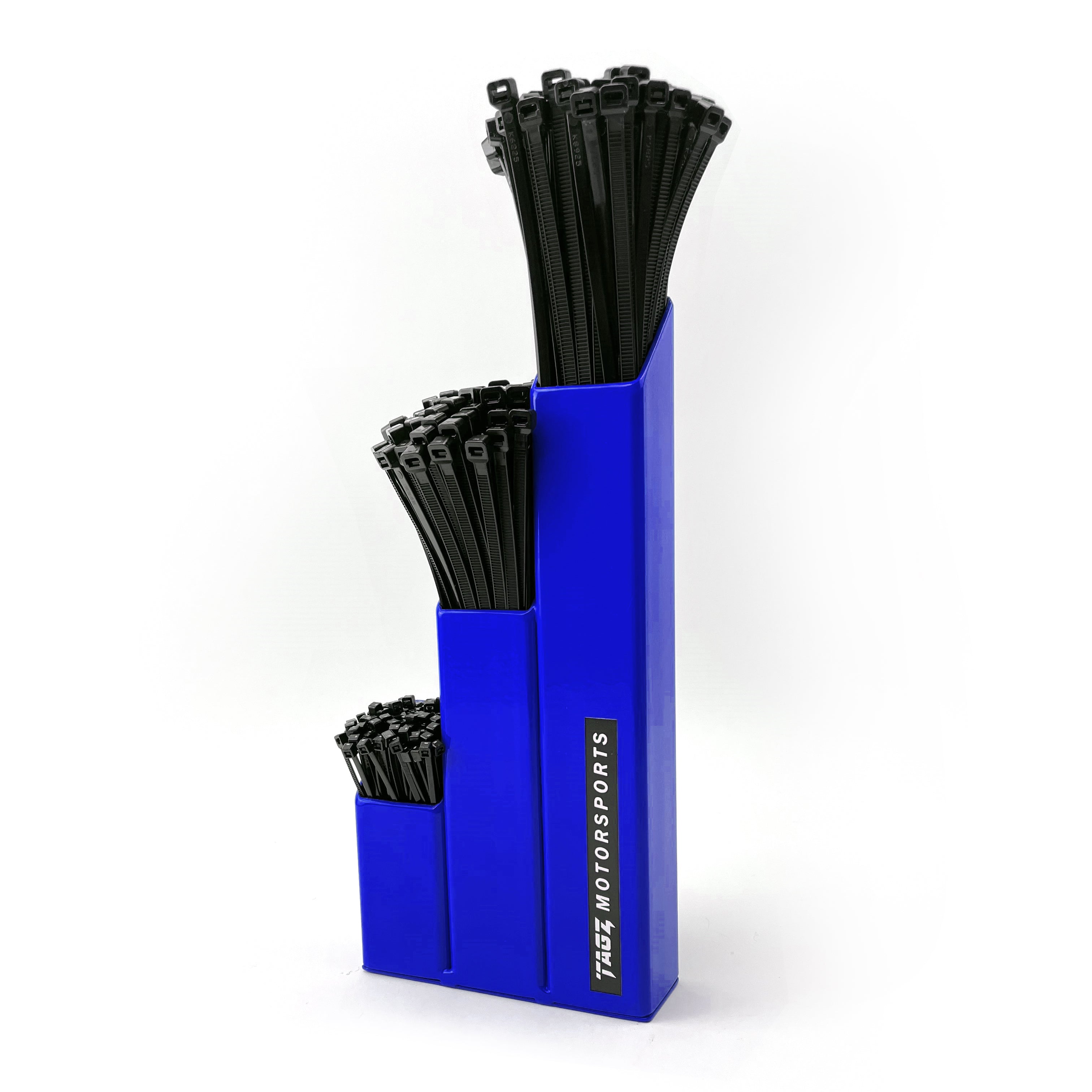 TAGZ ZIP TIE HOLDER WITH 300pcs, 40mm 3 ZONE ORGANIZER STORAGE WORKSHOP SHED GARAGE