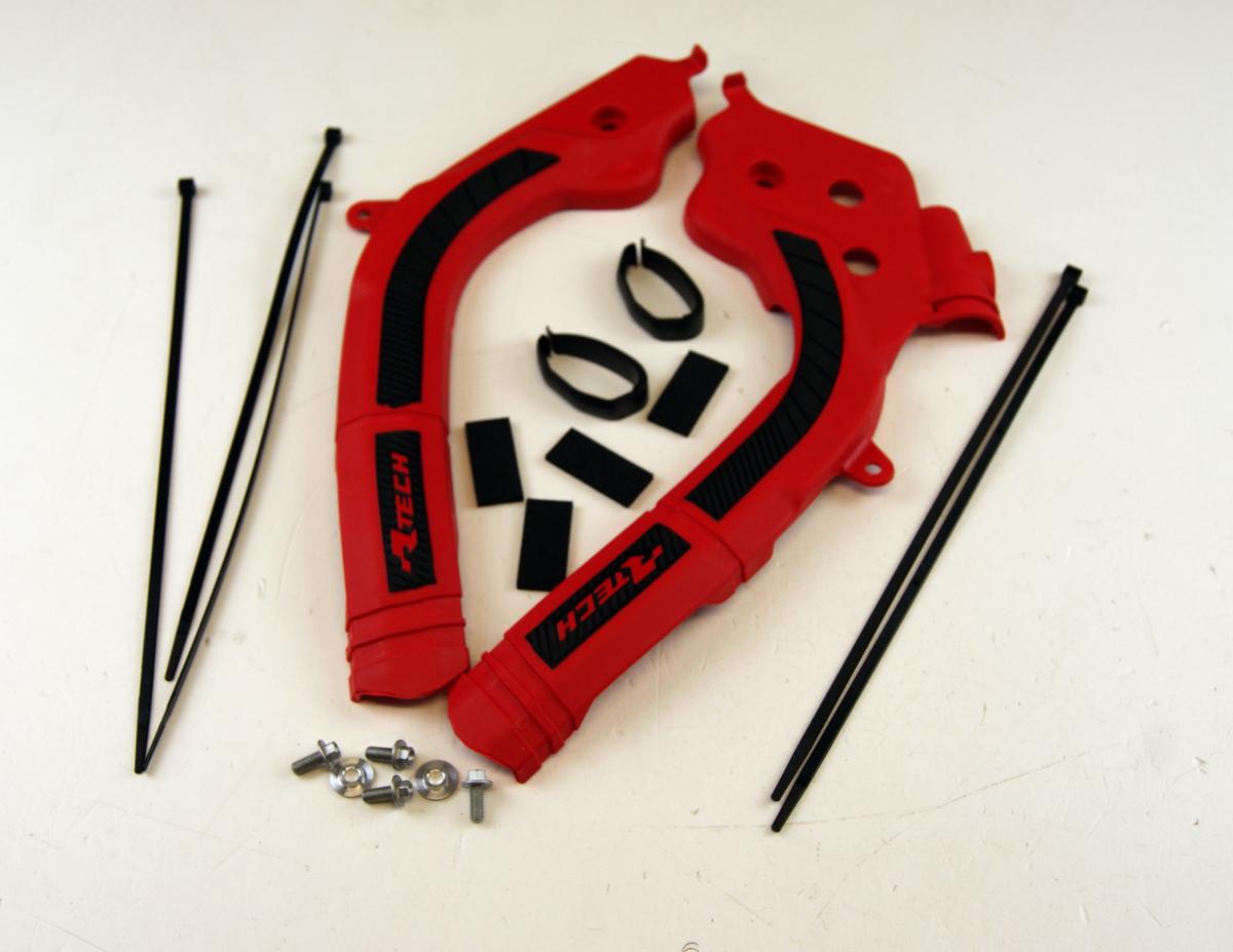 GRIPPY FRAME GUARD GASGAS RED/BLACK, R-TECH R-PRTKTMRGNR1