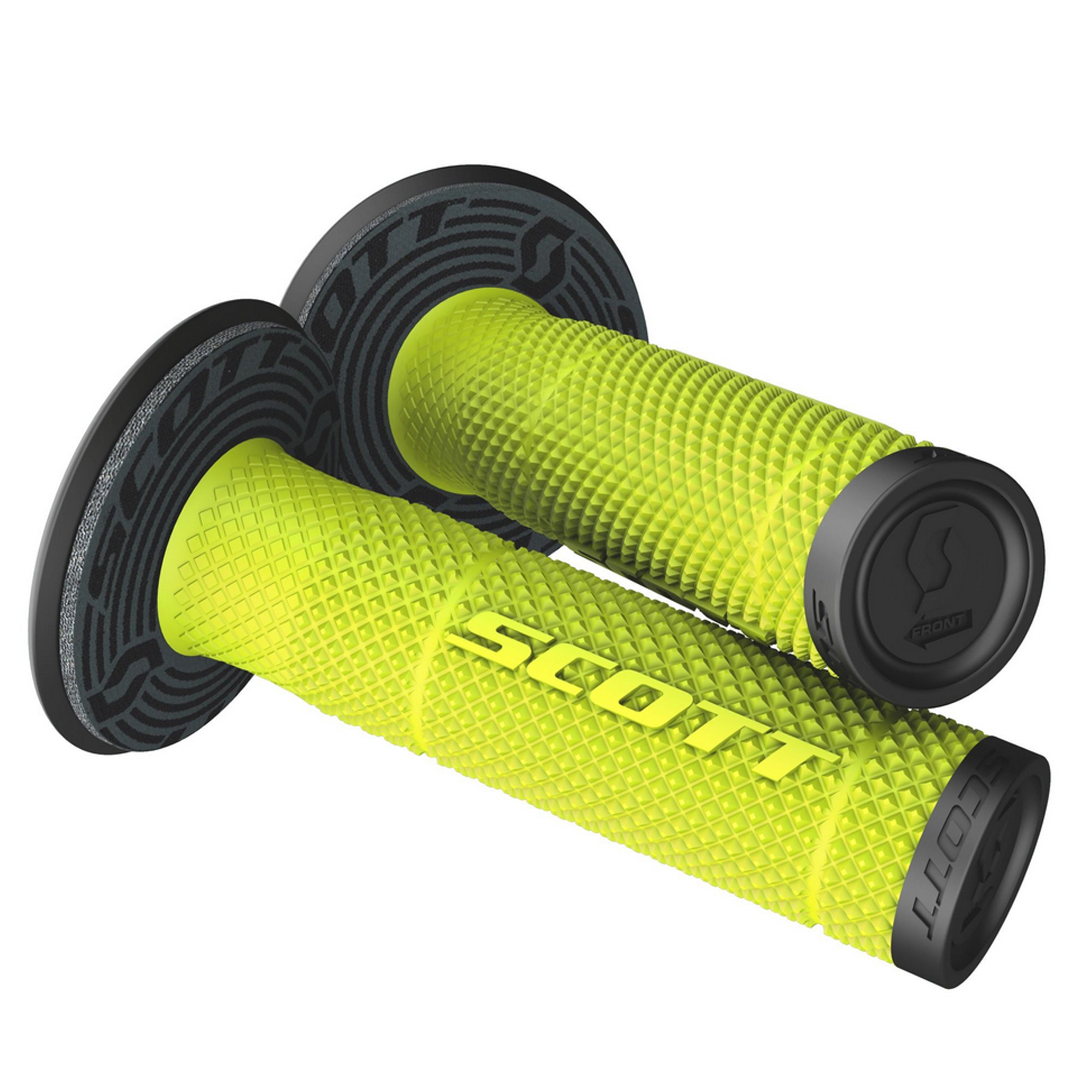 SCOTT MX SXII GRIPS 22/25mm, BLACK/NEON YELLOW, SC310024