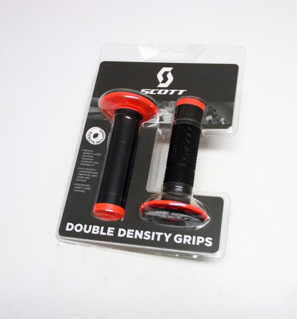 SCOTT MX SXII GRIPS 22/25mm, BLACK/NEON ORANGE, SC310020