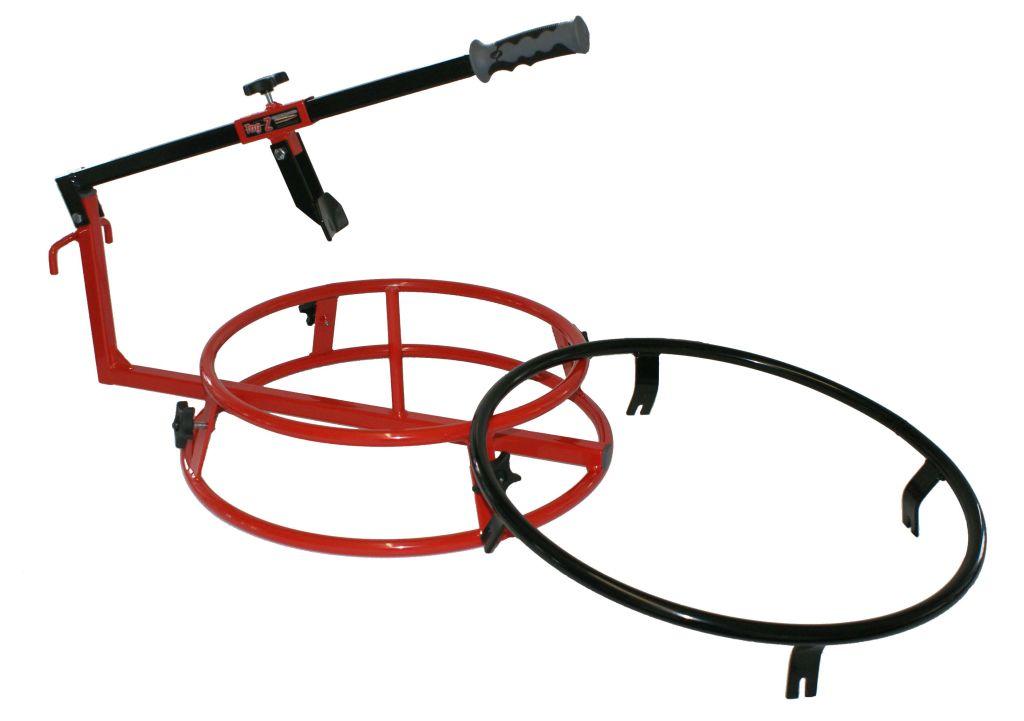 TYRE CHANGER + 21'' RING / RED, TAG-Z TWIN RING TYRE CHANGER