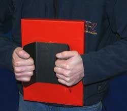 SEAT MOUNTED TOOL TRAY / HOLDER, RED & BLACK