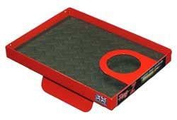 SEAT MOUNTED TOOL TRAY / HOLDER, RED & BLACK
