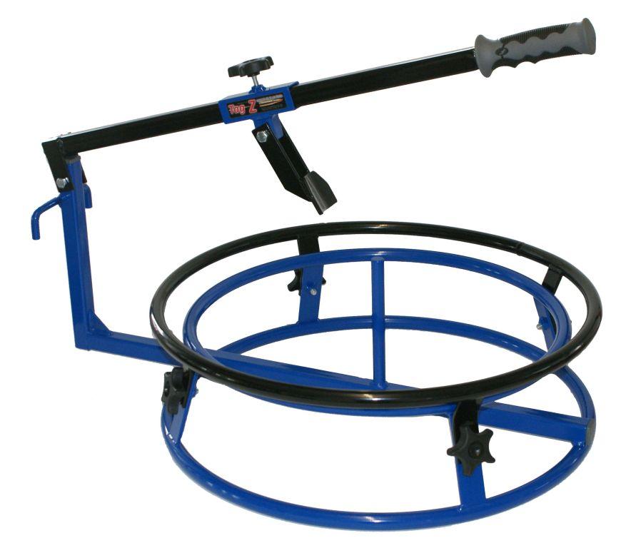 TYRE CHANGER + 21'' RING / BLUE, TAG-Z TWIN RING TYRE CHANGER