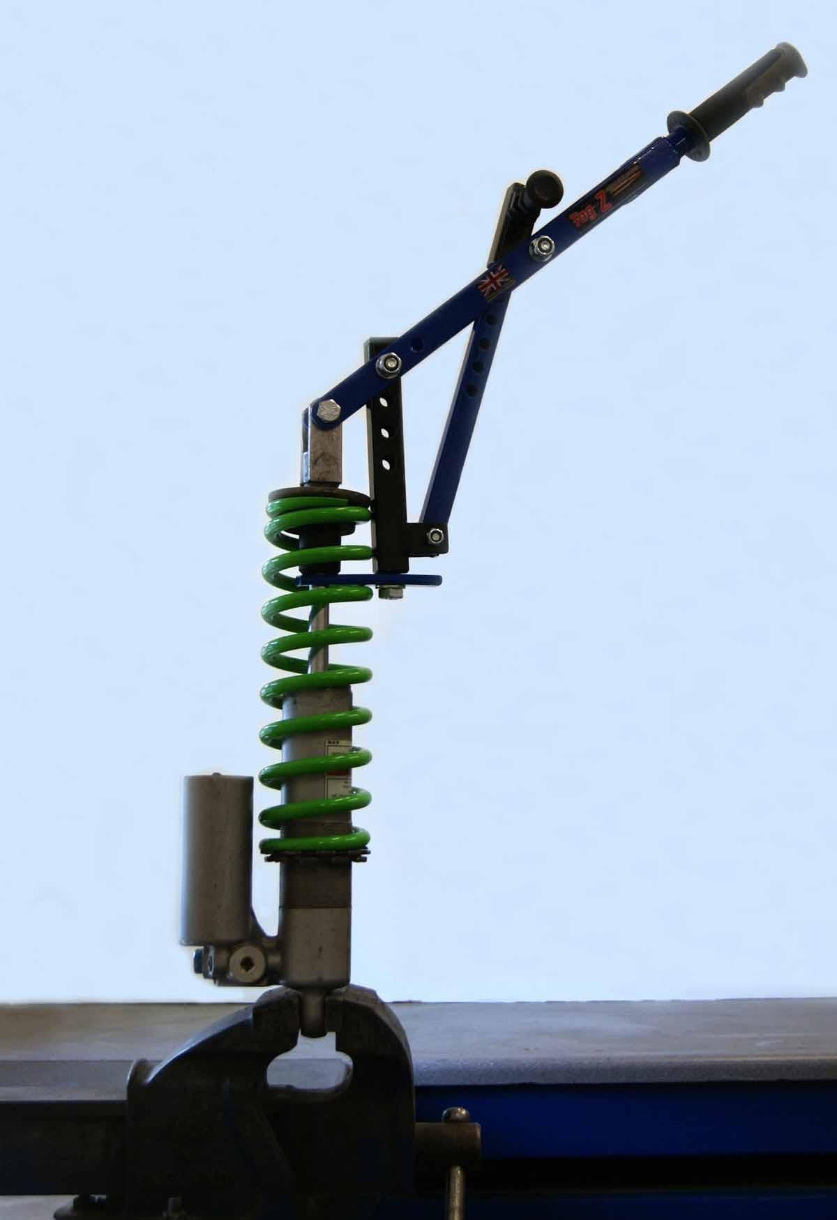 SHOCK SPRING COMPRESSOR BE/BK, WITH PIN LOCKING PLUNGER TOOL