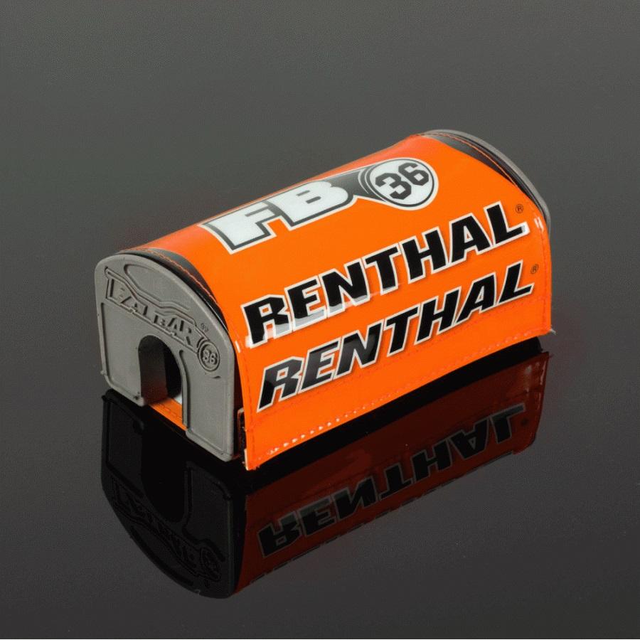 Fatbar36 Pad Renthal Orange/White/Black, RENTHAL P342