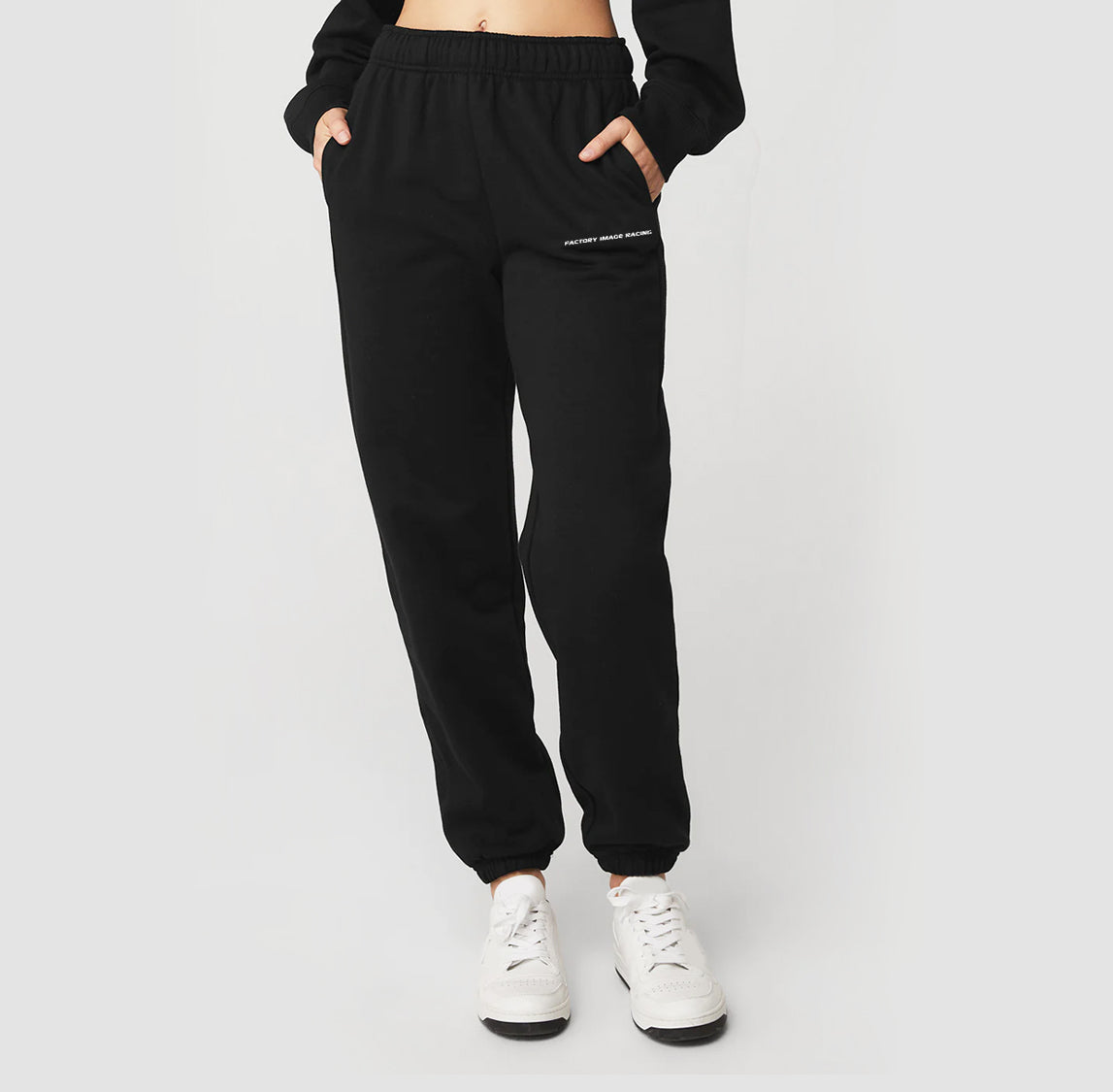 Fir Black Tracksuit Bottoms - S