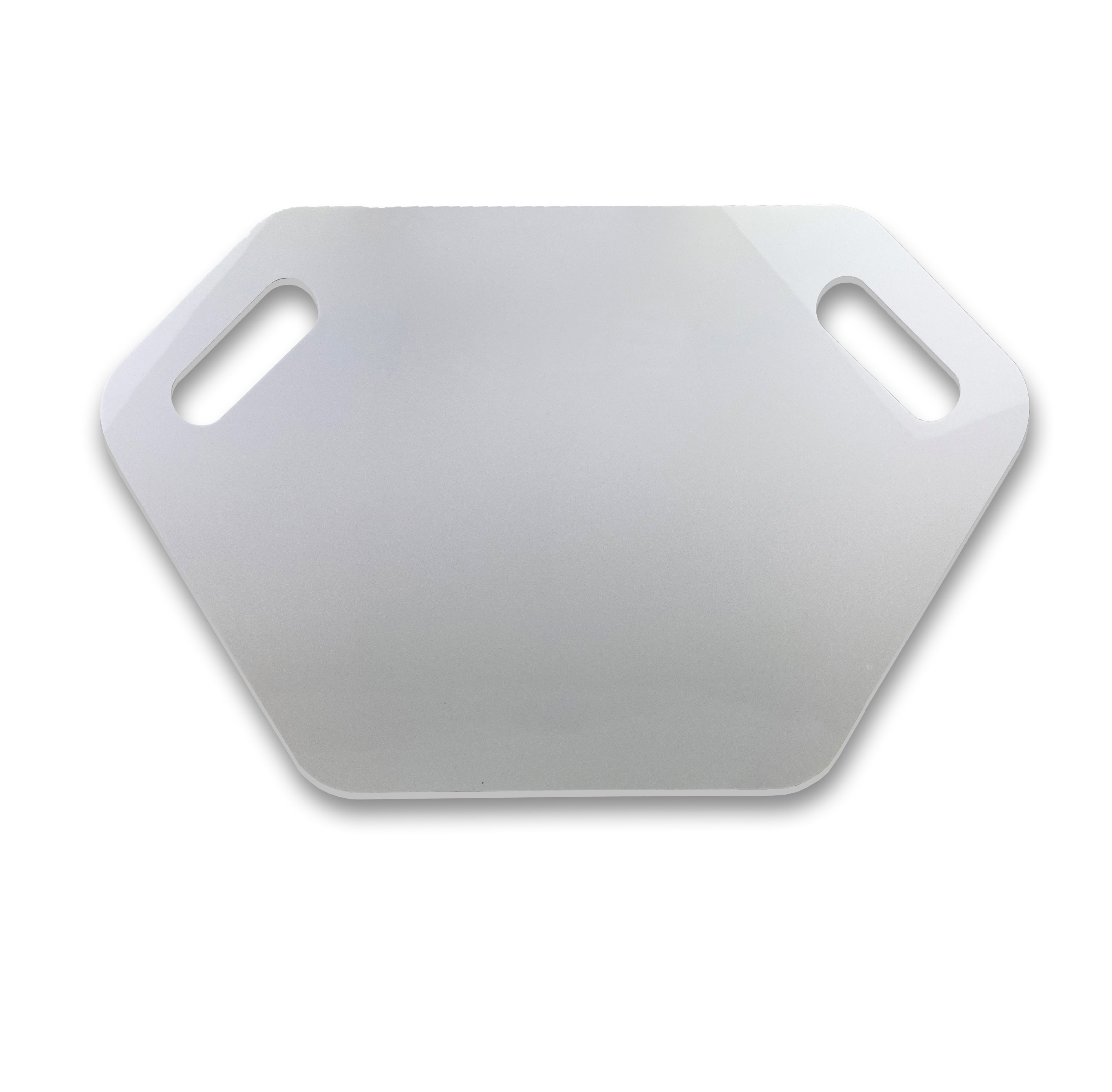 MX Pit Board 4mm Acrylic 600 x 375mm Plain White - No Branding