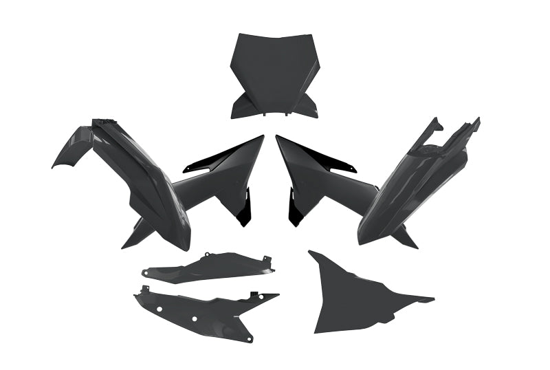 PLASTIC KIT 6PCS KTM SX SXF XC XC-F 2025, R-TECH R-KITKTM-NR0-025 BLACK