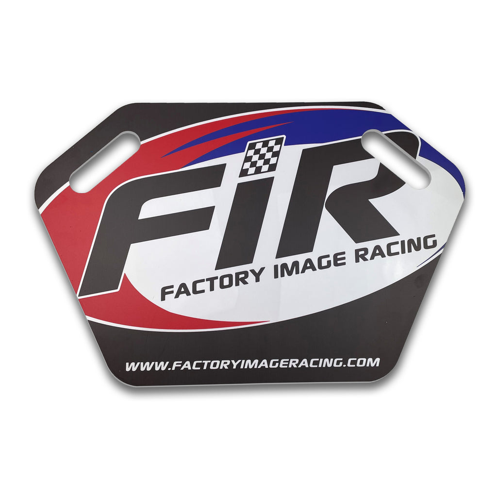 MX Pit Board 4mm Acrylic 600 x 375mm Full Colour Logo