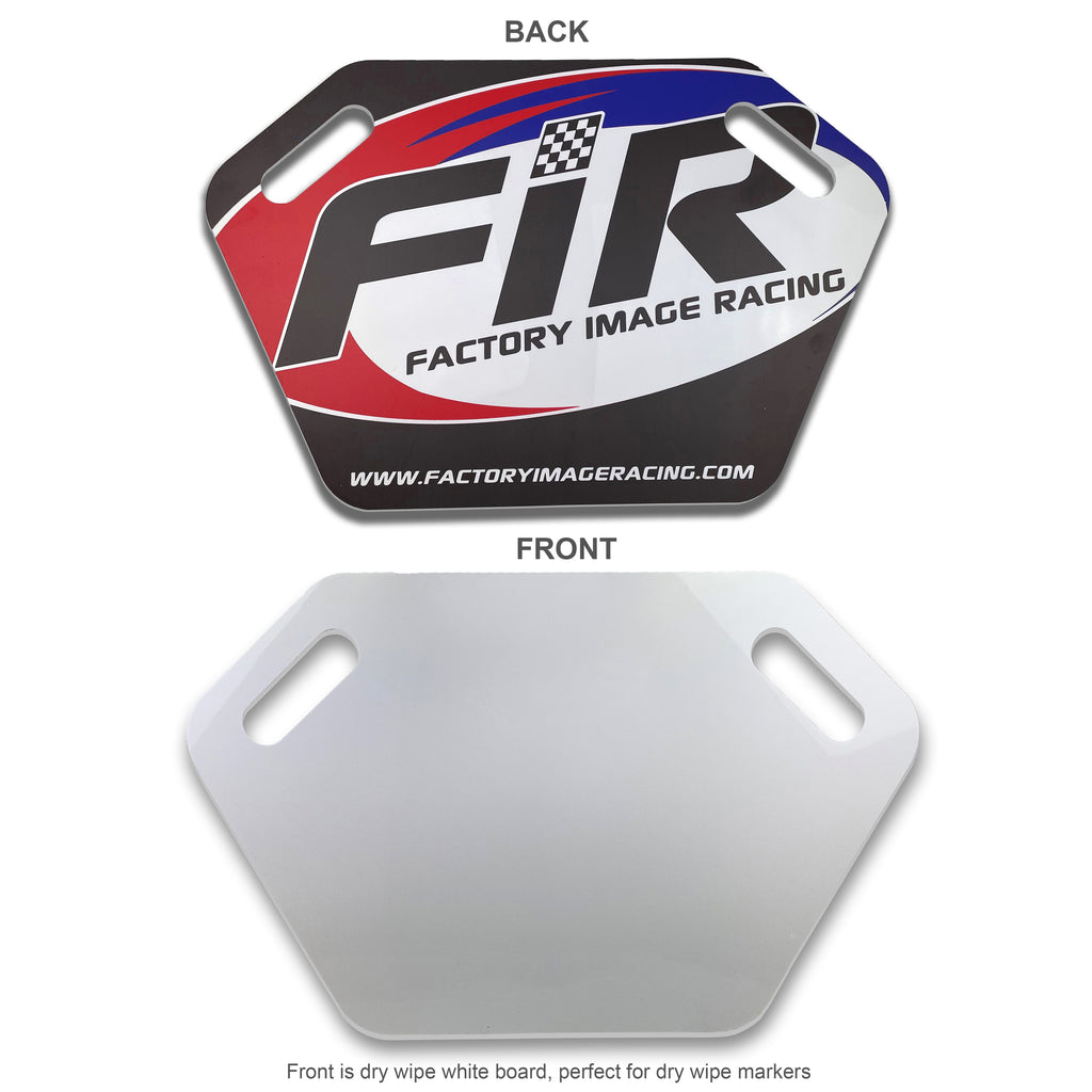 MX Pit Board 4mm Acrylic 600 x 375mm Full Colour Logo