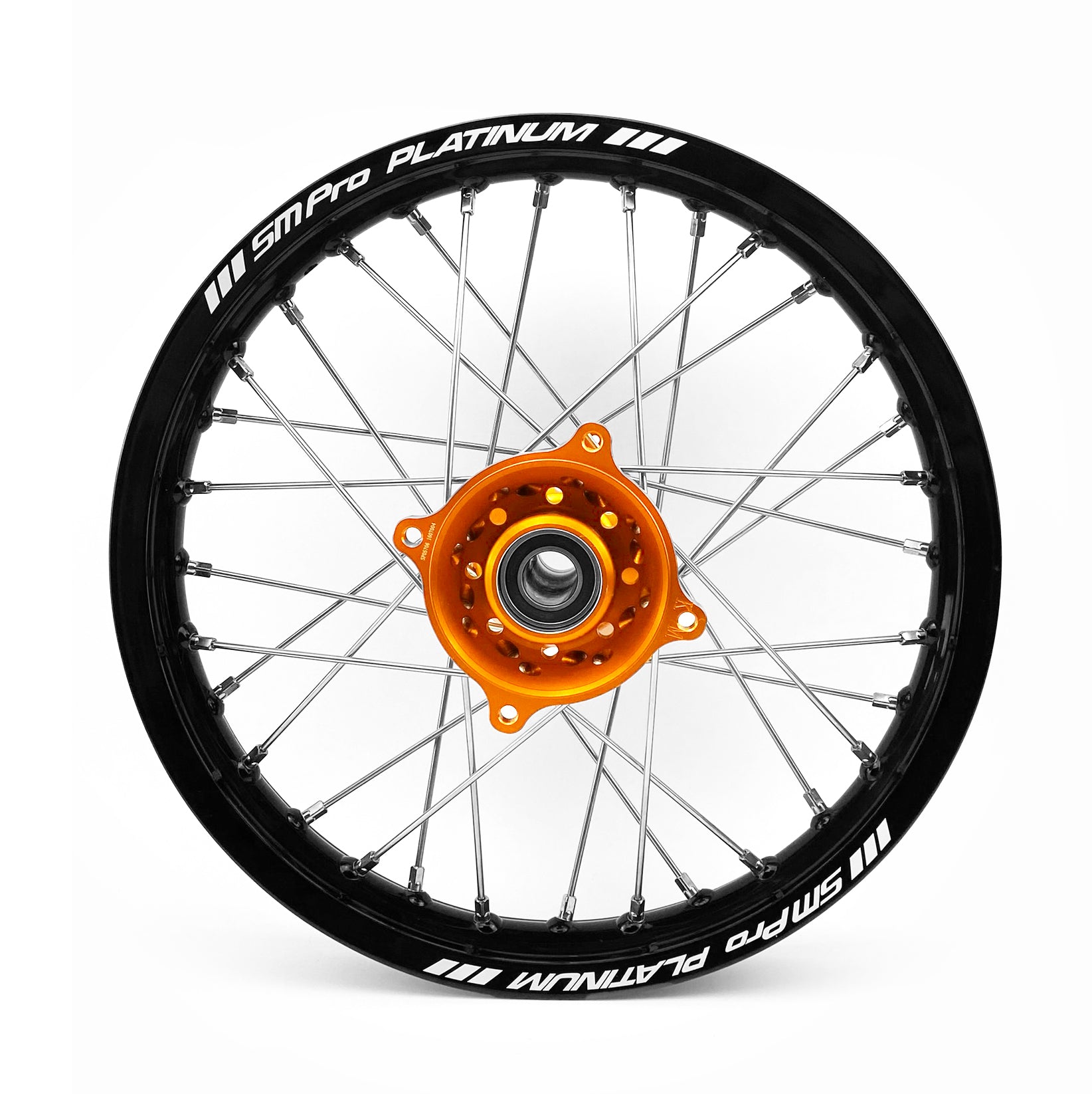 16x1.85 WHEEL KTM 85 RACE, SILVER RIM, ORANGE HUB, RACE SP05706610099