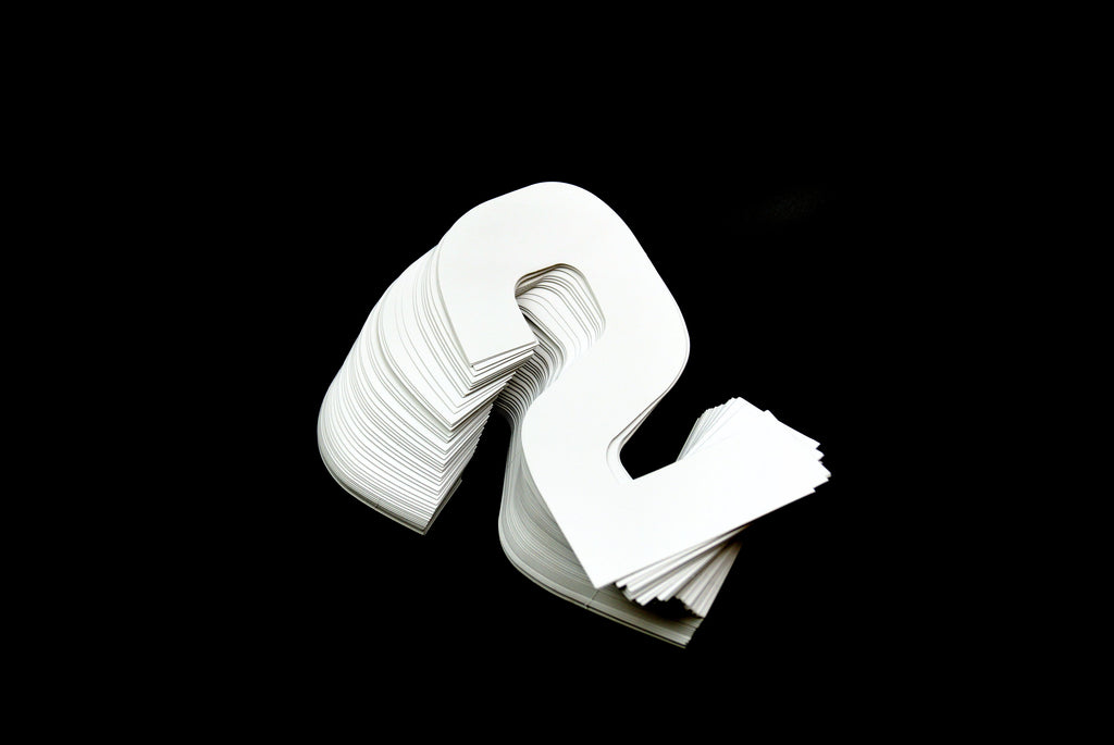 RACE NUMBERS - 2 TWO - WHITE, EACH / 15cm 6 / VINYL STICKER