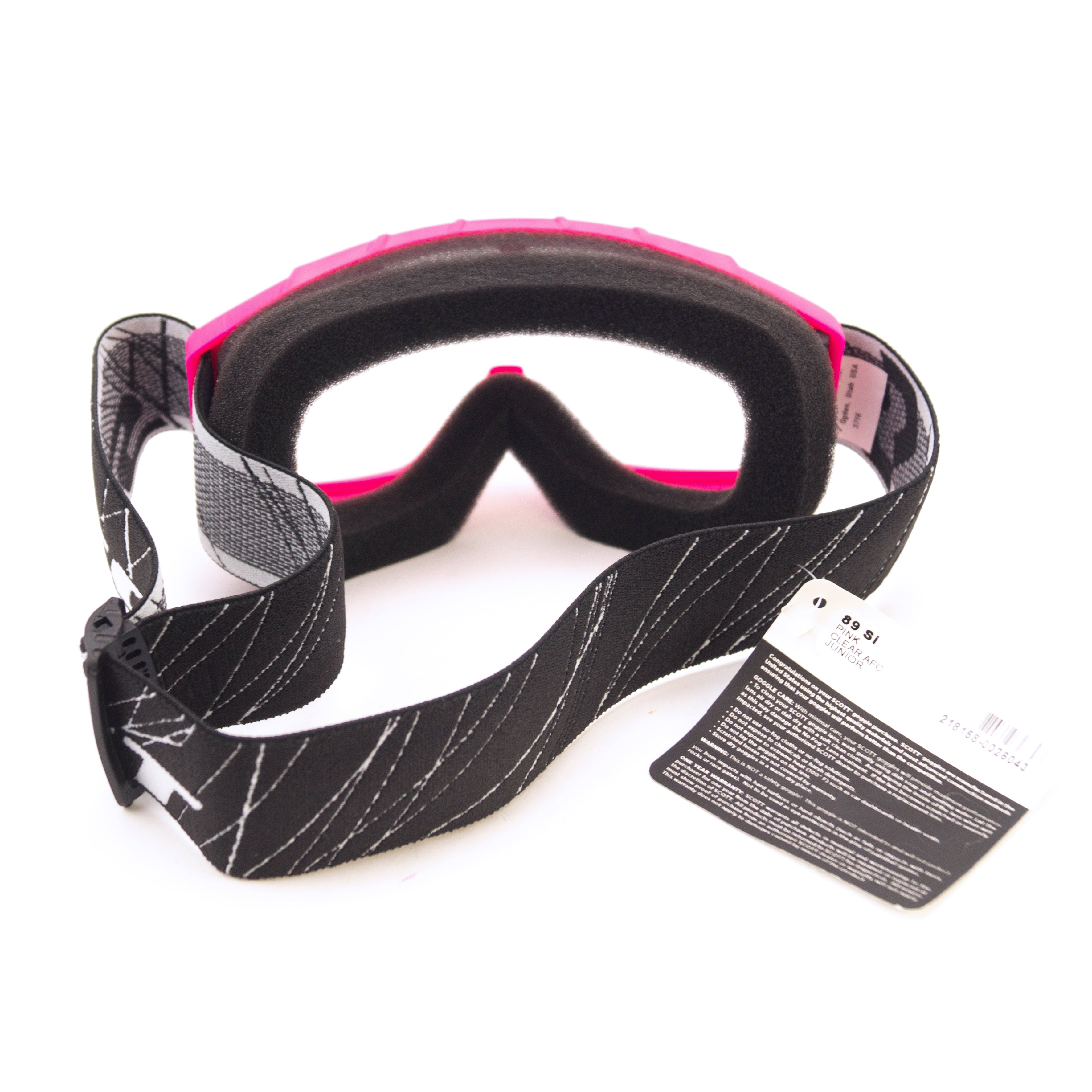 SCOTT Youth Goggle 89Si Pink clear afc, 218158-0026043 ONE OFF PRICE TO CLEAR