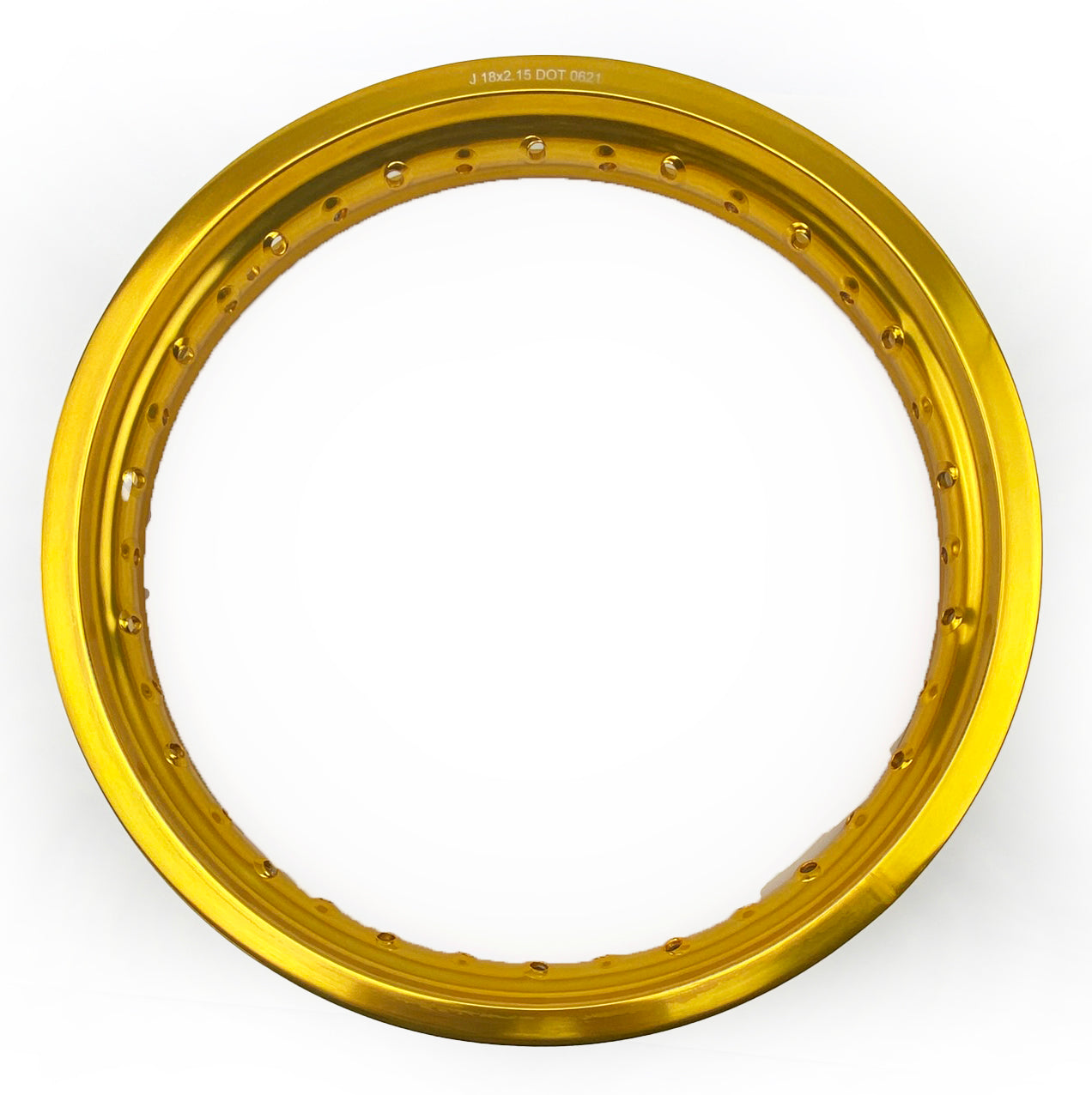 OS - RIM 215 x 18 36H MTX MOTO ALLOY RIM GOLD 85-135 T5 - DAMAGED