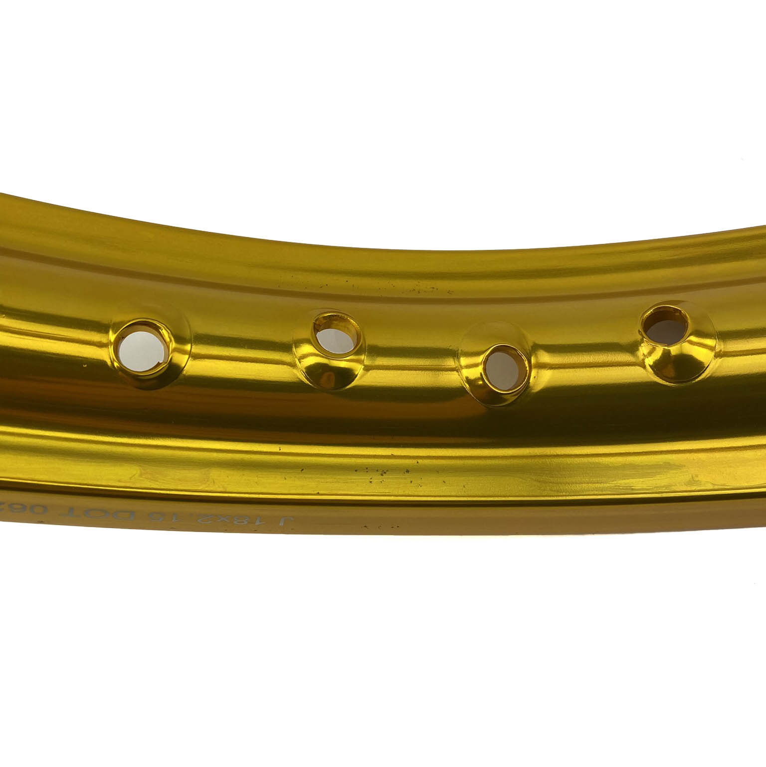 OS - RIM 215 x 18 36H MTX MOTO ALLOY RIM GOLD 85-135 T5 - DAMAGED