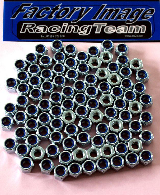 NYLOCK M10 NUT PACK/100, REGULAR 11X17mm