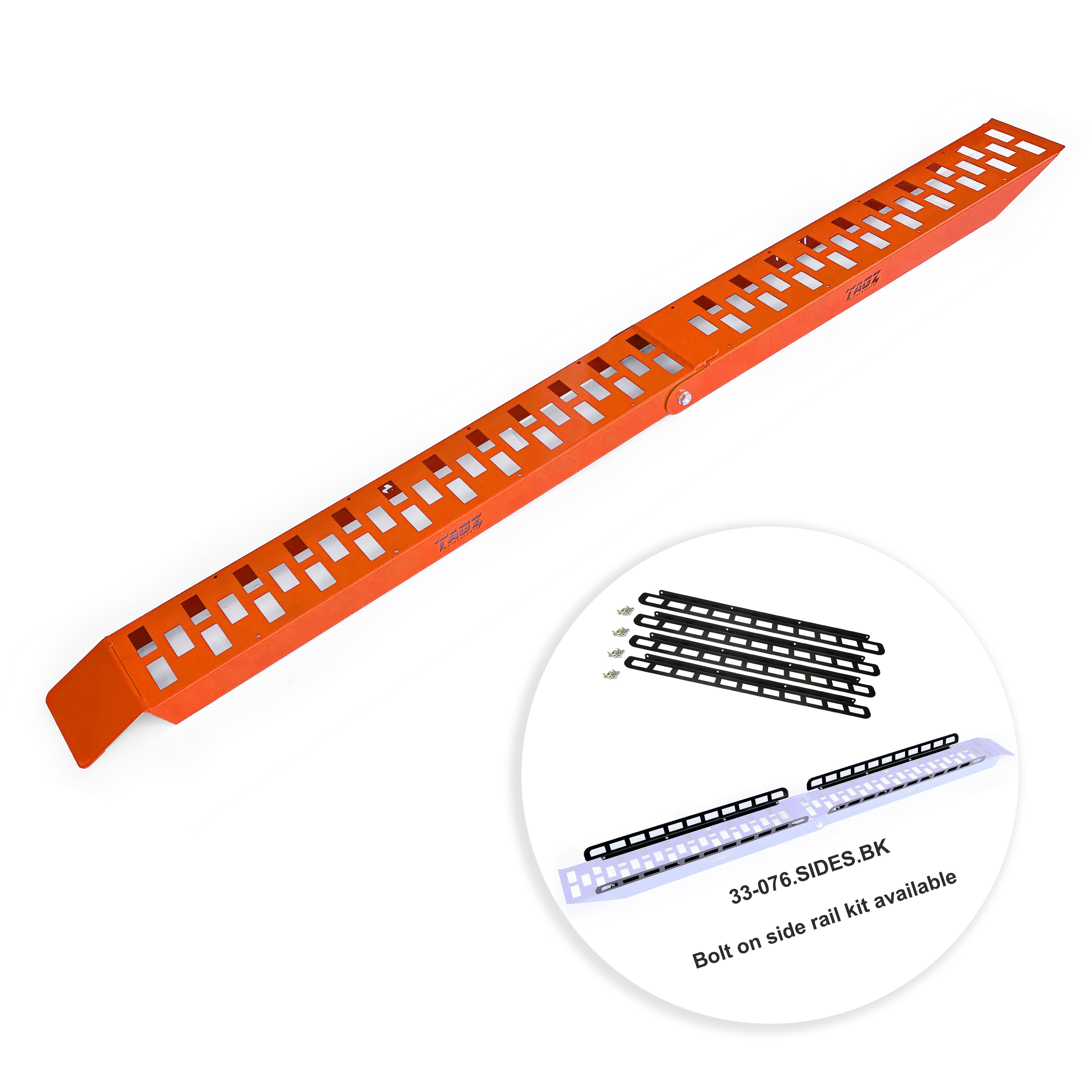 ORANGE STEEL FOLDING RAMP TAG-Z, FOLDING RAMP 2000mm