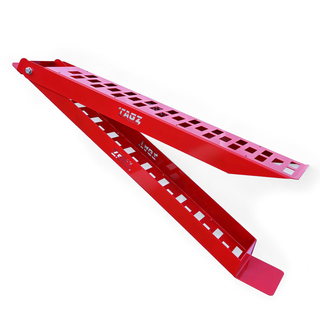RED STEEL FOLDING RAMP TAG-Z, FOLDING RAMP 2000mm