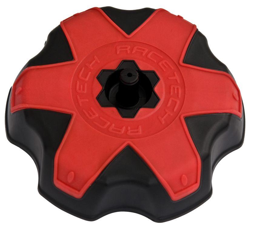 TANK CAP RTECH BLK/RED, RTECH R-TAPPOCRFRS9